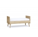 Lit bébé Vintage évolutif Fresh chêne / sable beige - 70 x 140 cm