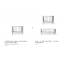 Kit famille Mini+ complément au Lit bébé évolutif Mini+, avec kit junior inclus, blanc/chêne
