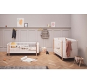 Kit famille Mini+ complément au Lit bébé évolutif Mini+, avec kit junior inclus, blanc/chêne