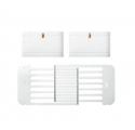 Kit famille Mini+ complément au Lit bébé évolutif Mini+, avec kit junior inclus, blanc/chêne